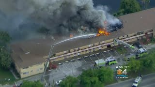 Fire Overtakes North MiamiDade Apartment Building [upl. by Daveda237]