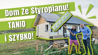 TANI Dom Ze STYROPIANU Oczyszczalnia GWC magazyn energii PV [upl. by Debarath79]