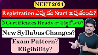 NEET 2024 Application Required Documents amp Start Date  Paper Difficulty Level  New Syllabus [upl. by Riha]