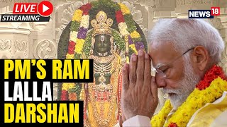 Ayodhya Ram Mandir LIVE  PM Modi LIVE At Ayodhya Ram Mandir  PMs Ayodhya Visit Live  N18L [upl. by Noemi407]