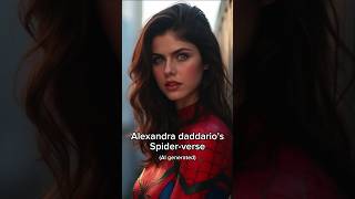 AI Draws Alexandra Daddarios Spiderman variants [upl. by Hsetih819]