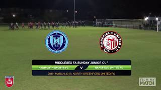 Sunday Junior Cup 2019  Hanworth Sports vs Harefield United Sunday U21s [upl. by Eemia164]