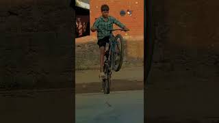 Wheeli mar kar ghati Chadha di ♠️🦅shorts stunt mtbcycle shortvideos automobile [upl. by Ahsenik888]