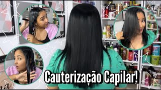 ✨ROTINA CAPILAR CAUTERIZAÇÃO [upl. by Leuqram]