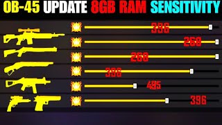 Best Sensitivity For 8GB Ram Mobile After OB45 Update 🎯 [upl. by Kappel262]