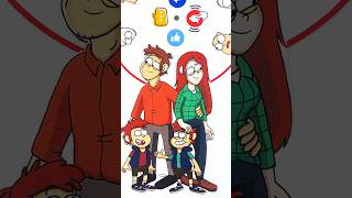 Which one is real face of mabel pines and dipper pines  gravityfalls shorts art [upl. by Lladnyk]