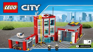 LEGO instructions  City  Fire  60110  Fire Station Book 4 [upl. by Kennett]