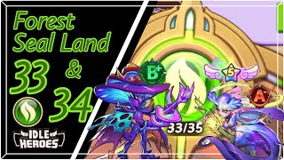 Idle Heroes  Forest Seal Land 33 amp 34 with MFFreya  MFGeester [upl. by Sly]