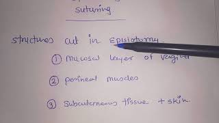 Episiotomy suturing made Easy [upl. by Tymon]