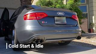 B8 Audi S4 Muffler delete [upl. by Maloney]