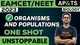 Organisms and Populations in One Shot  Ecology Class 12th NEET EAMCET Biology  Vedantu Telugu [upl. by Acinet]