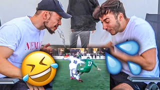 EXTREME NICHT LACHEN WASSER CHALLENGE Fußball Fails [upl. by Merwin]