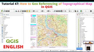 How to Geo Referencing of Topographical Map in QGIS [upl. by Iral826]