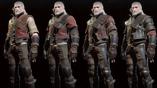 The Witcher 3 Wild Hunt  Wolf Witcher Gear Set Showcase Normal Enhanced Superior Mastercrafted [upl. by Aekal]