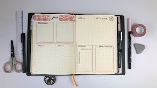 BULLET JOURNAL  Dutch Door Layout [upl. by Anonyw160]