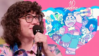 A VOLTA DE STEVEN UNIVERSO Entrevista com Rebecca Sugar Aniversário de 10 Anos [upl. by Adall]