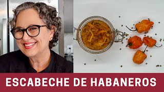 Como Hacer Chile Habanero en Vinagre  The Frugal Chef [upl. by Elam]