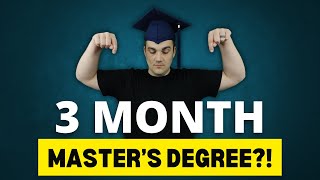 3 Month Masters Degree Fastest quotHackablequot Masters Programs [upl. by Cheung]