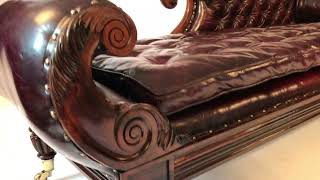 A late Regency rosewood chaise longue Circa 1820 [upl. by Dixie]