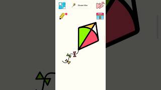 Draw Kite 🪁 ll viralvideo art share cartoondrawing vlog cartoonart video viralshorts [upl. by Imugem]