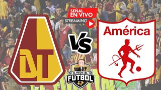 Tolima 2 vs América 1  Fecha 3  Liga I 2024 [upl. by Baalman]