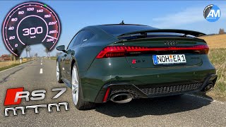 Audi RS7 MTM 722 hp  0300 kmh acceleration🏁  by Automann in 4K [upl. by Tressa19]