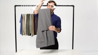 How to Hang Your Dress Pants with the Savile Row Fold  Bonobos [upl. by Oikim]