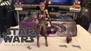 Star Wars The Black Series Sabine Wren Rebels Figure Mandalorian Armour plus Darksaber preview [upl. by Bigler]