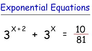 Exponential Equations  Algebra and Precalculus [upl. by Jollenta511]