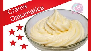 Crema Diplomática  La Combinación Perfecta de Crema Pastelera y Crema Chantilly│Club de Reposteria [upl. by Mcspadden]