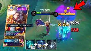 TUTORIAL LANCELOT NEW SEASON BEST ONE SHOT BUILD AND EMBLEM😱 EASY RANK UP [upl. by Ihp]