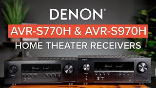 Denon AVRS770H amp AVRS970H Home Theater Receiver Comparison [upl. by Noell]