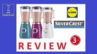 REVIEW SilverCrest Blender SSM 550 E1 Lidl 175L 550W 5speed [upl. by Jung]