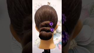 Easy hairstyle updo hairstyle updoideas hairtutorial [upl. by Bac]