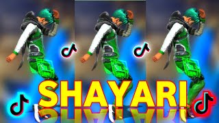 New Shayari Video  Free Fire Tik Tok Shayari Video Part78 [upl. by Eeladnerb]