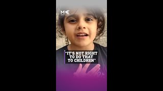 BritishPalestinian child in Gaza describes the trauma of living amidst bombings [upl. by Stoops182]