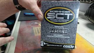 UNBOXING CASTLE CREATIONS SIDEWINDER SCT PAIRED WITH 3800KV FOUR POLE MOTOR [upl. by Litman]