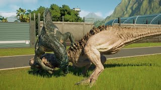 Jurassic World Evolution 2 TRex vs Indigenous Rex  Marine Dinosaur Battle Dino Fights  Live [upl. by Rubliw]