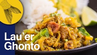 Lau er Ghonto Moong Dal Bori Diye  Bengali Lau Recipe  Bengali Spicy Curried Bottle Gourd [upl. by Alvarez116]