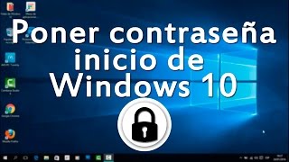 Como poner clave o contraseña de inicio a Windows 10 [upl. by Rezzani764]