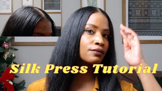 How to get a SOFT SILK PRESS that ISNT STIFF or OILY  3Minute Walkthrough [upl. by Stronski]