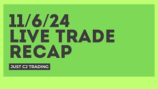 11624 Trade Recap NQ Longs Trump Clutched [upl. by Ahsienaj]