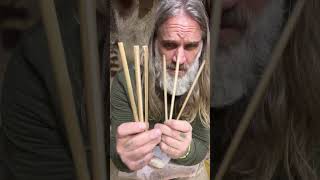 Bamboo Blowgun Darts survival bushcraft caveman donnydust primitivetechnology primitiveskills [upl. by Ardnad]