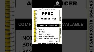 Ppsc audit officer test preparationppsc audit officer past papers [upl. by Bar]