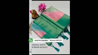 SOFT SILK FABRIC WITH FLORAL DIGITAL PRINTModelKM112 KM126 [upl. by Netty]