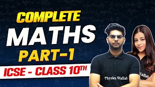 Complete Maths Part 1  ICSE Boards  Class10th [upl. by Asilrak]