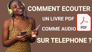 Comment lire un livre PDF comme audio sur telephone [upl. by Bannister]