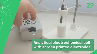 Analytical electrochemical cell with screen printed electrodes [upl. by Eniahpets621]