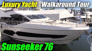 2022 Sunseeker 76  A Stylish Yacht That Will Impress You [upl. by Elspeth]