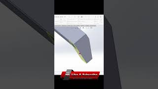 solidworks sheet metal part design for beginners viral youtubeshorts viralshorts solidworks [upl. by Ahsemat]